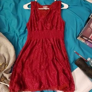 Maroon short dress